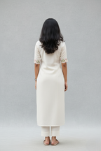 Pintak Design and thread work cotton kurta pant set